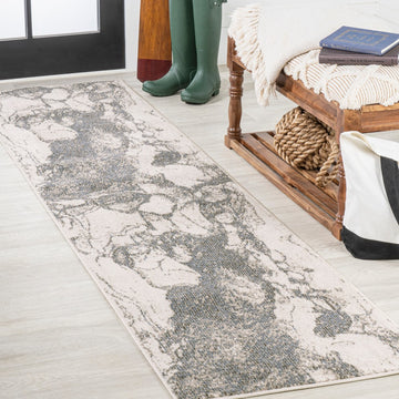 Marmo Abstract Marbled Modern Area Rug